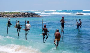 Stilt-fishing 